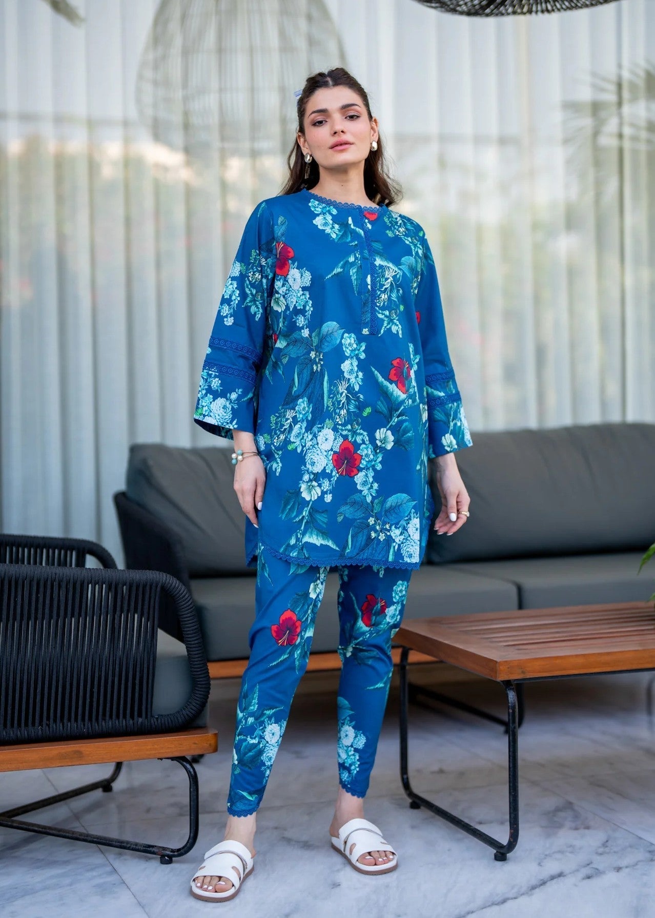 Naarj Impressionist CO ORD Set Women 2pcs