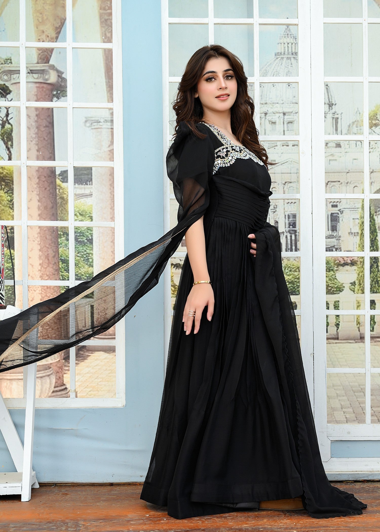 Miss & Mrs Black hajra l b 011 Women 3pcs