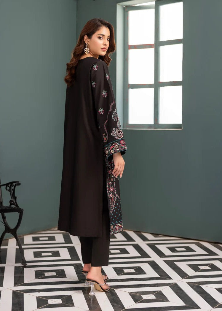 Mehryam Collection Black Embroidered Poplin Suit Women 2pcs