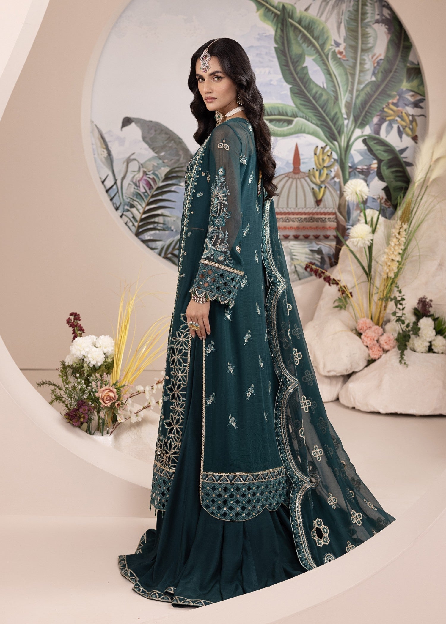 Diara Couture ZAMURD SF 14 GREEN Women 3pcs