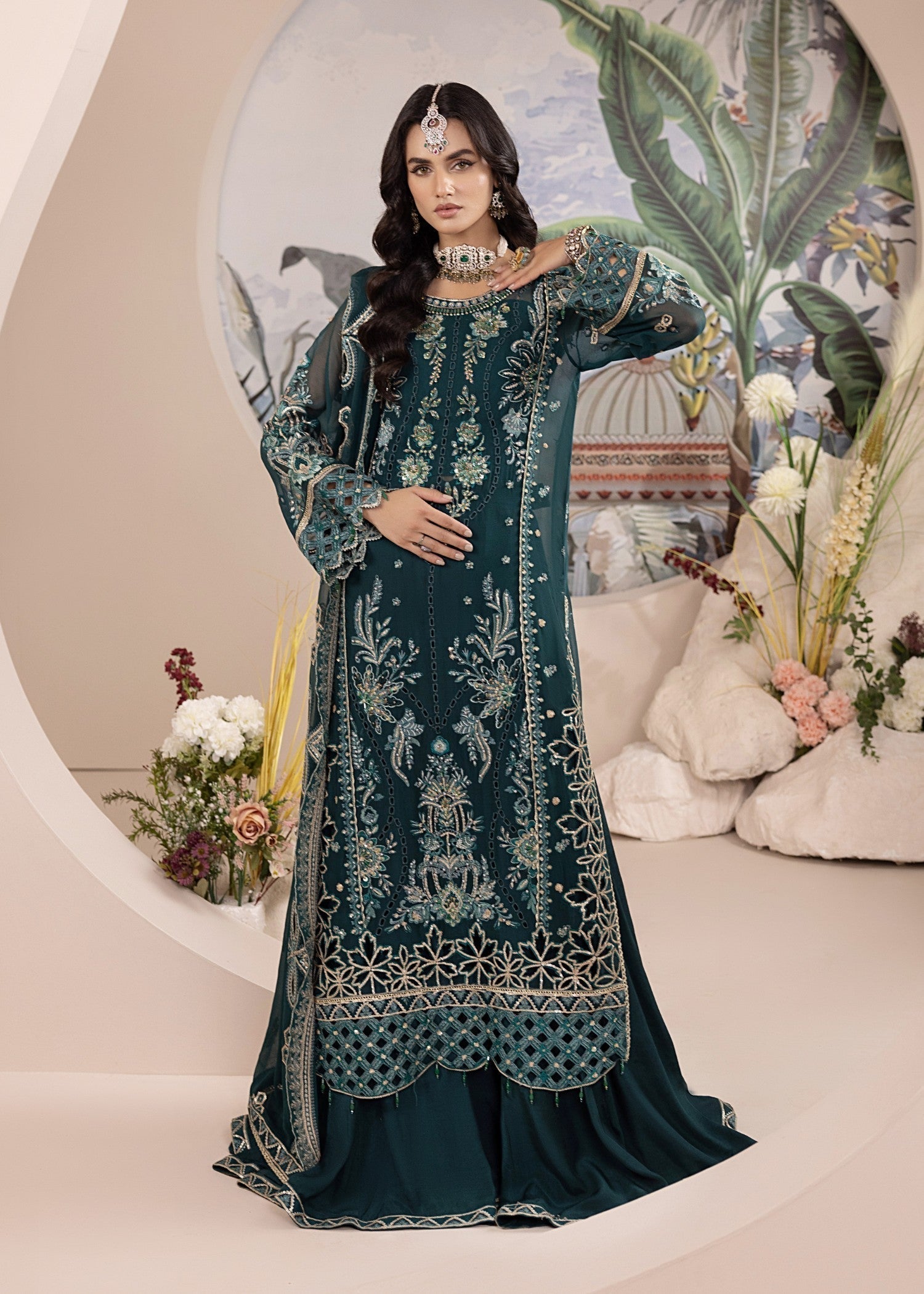 Diara Couture ZAMURD SF 14 GREEN Women 3pcs