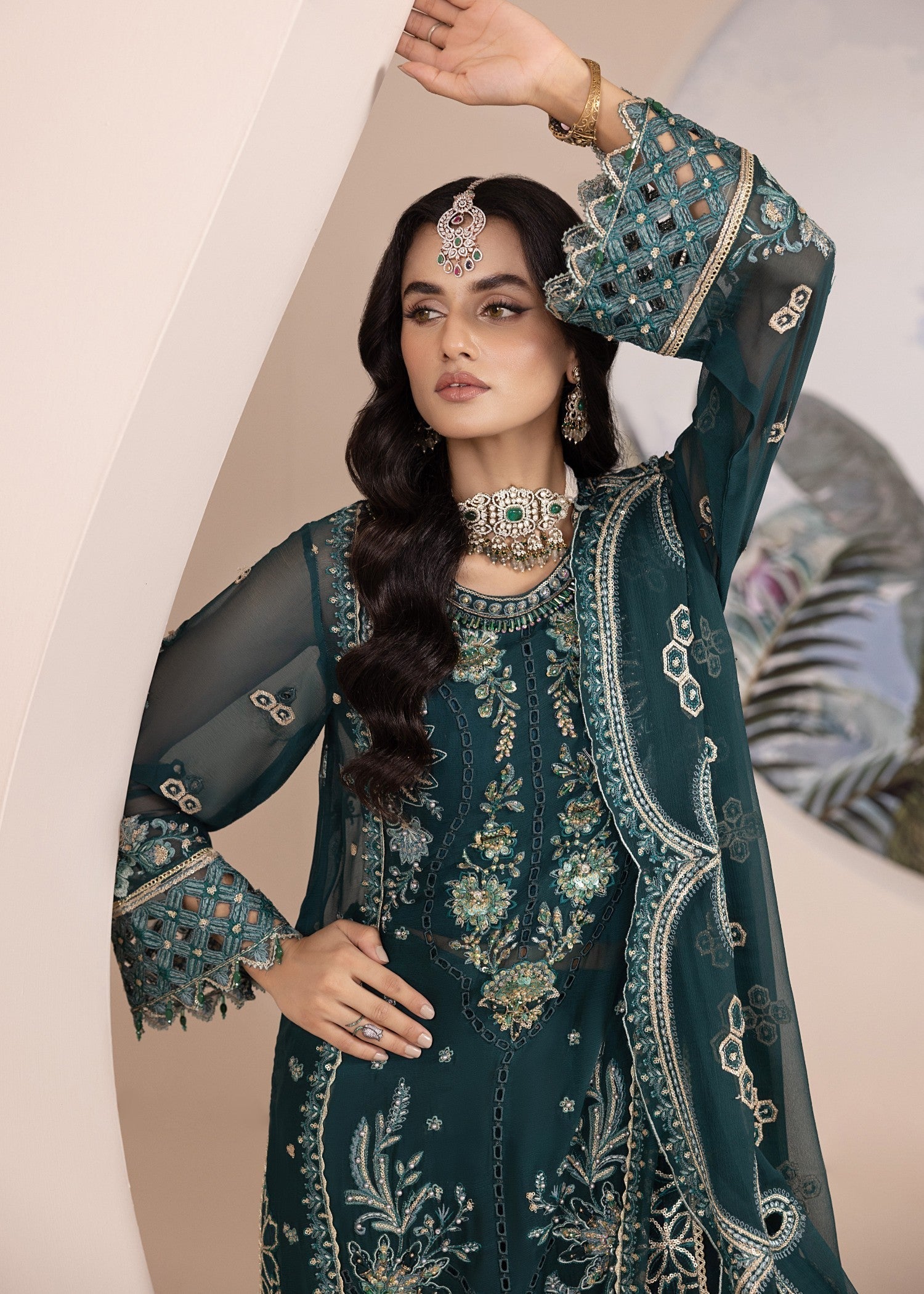 Diara Couture ZAMURD SF 14 GREEN Women 3pcs