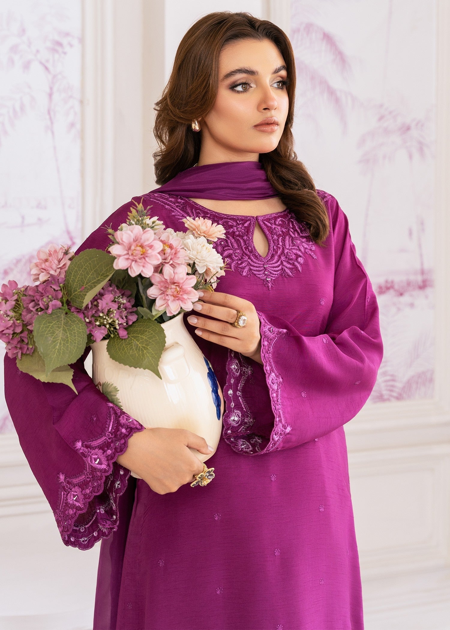 Rang-e-Haya Mirabelle (Magenta) Women 3pcs