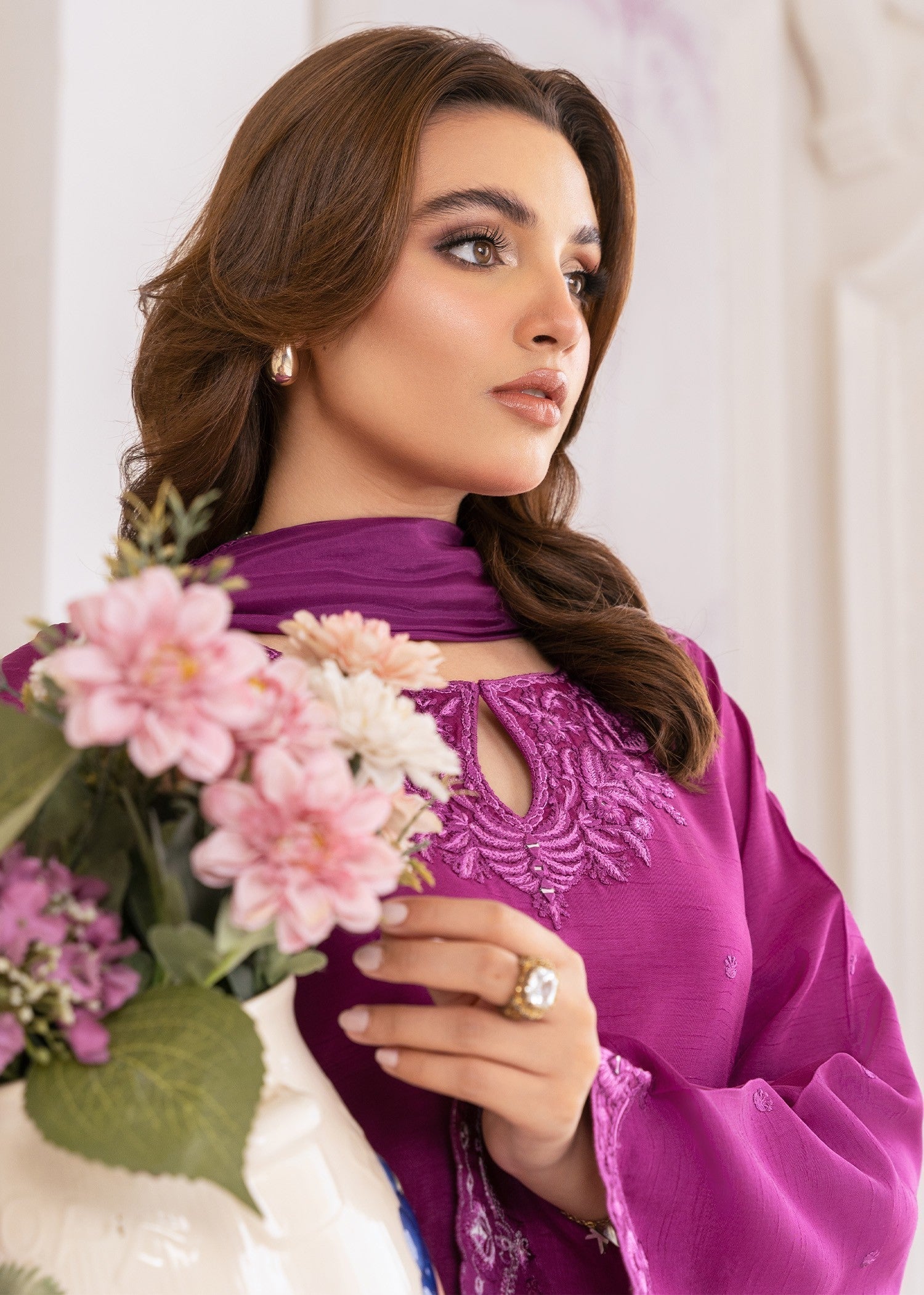 Rang-e-Haya Mirabelle (Magenta) Women 3pcs