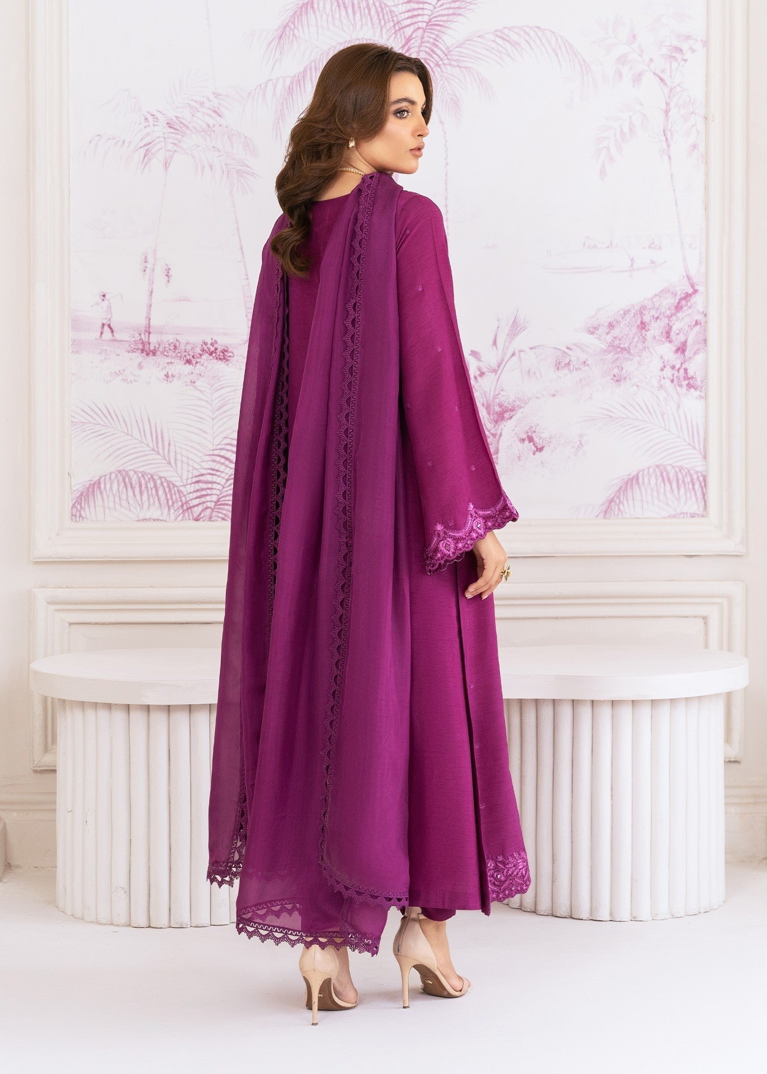 Rang-e-Haya Mirabelle (Magenta) Women 3pcs