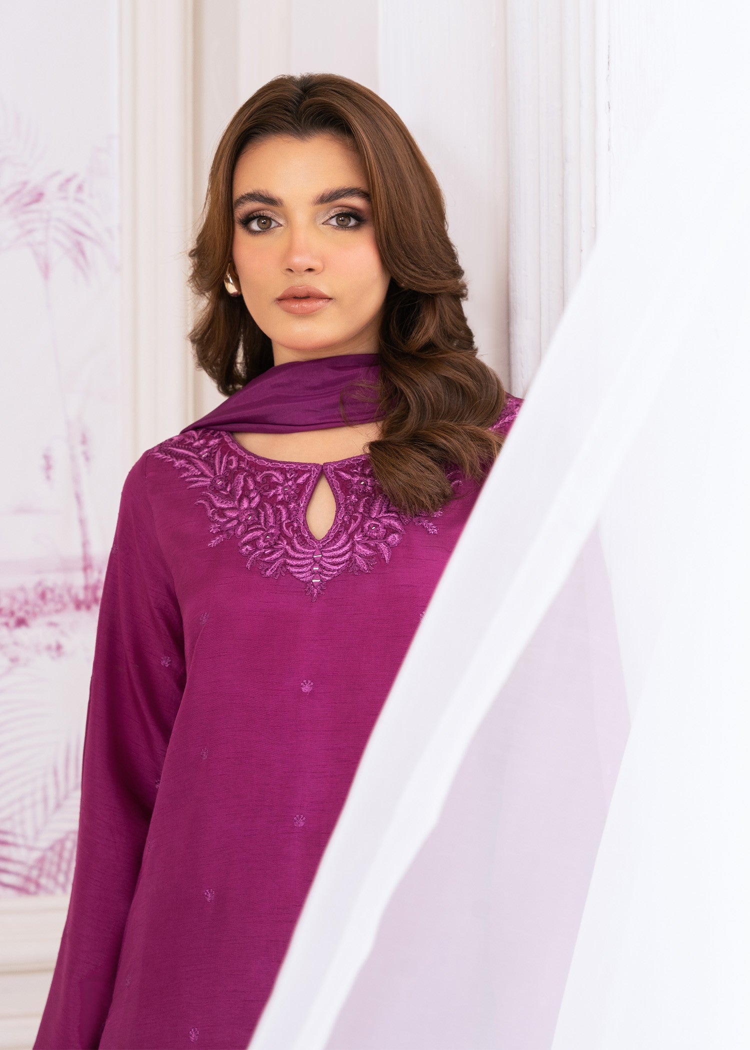 Rang-e-Haya Mirabelle (Magenta) Women 3pcs