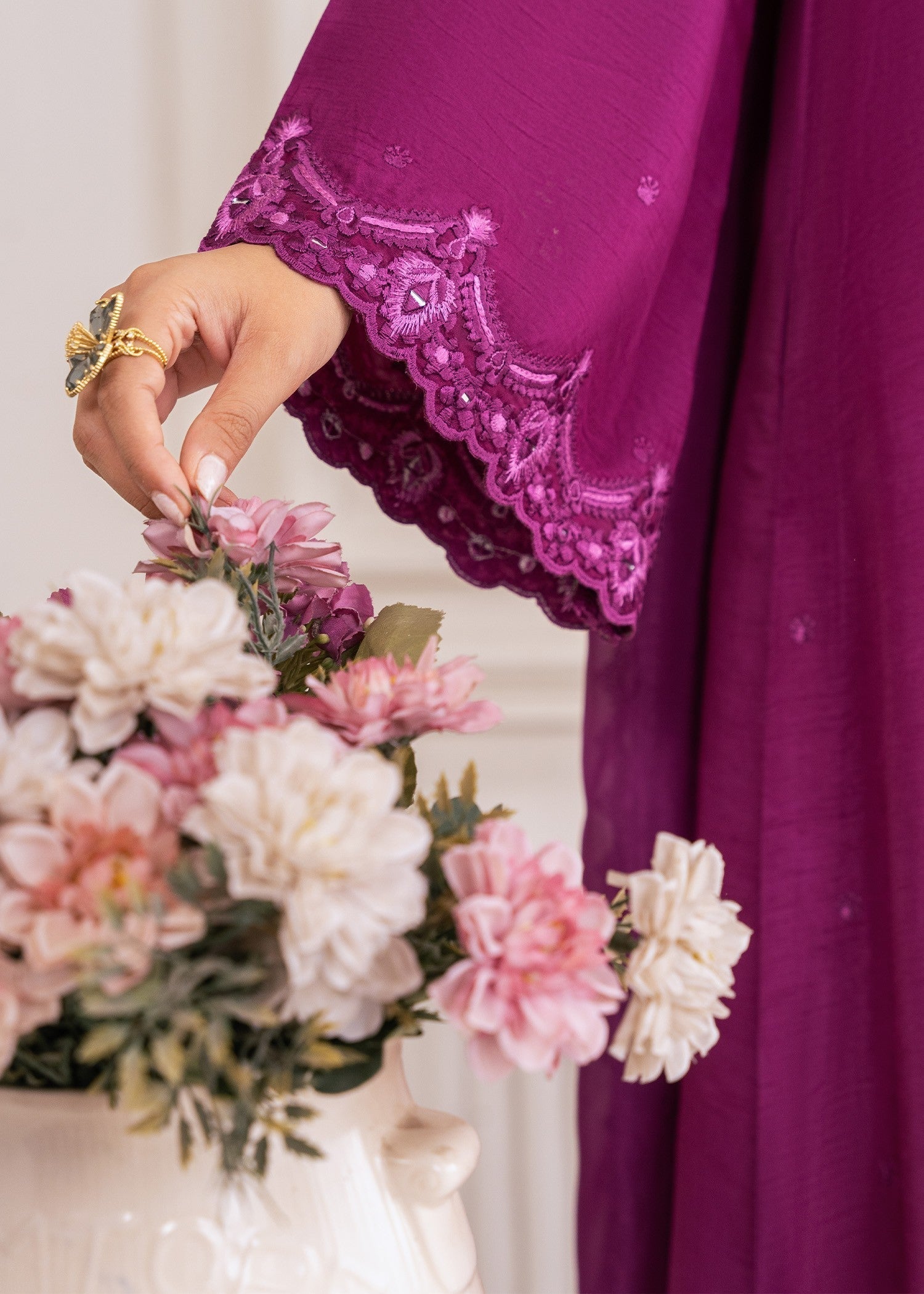 Rang-e-Haya Mirabelle (Magenta) Women 3pcs