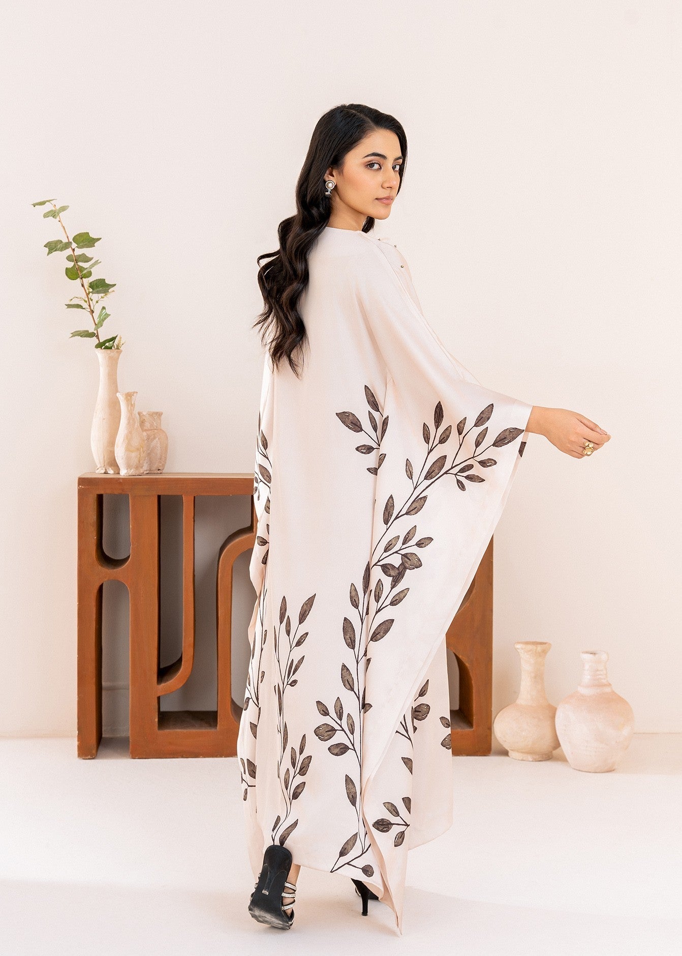 Stitch Vibes Serene Ivory Kaftan Women 1pcs
