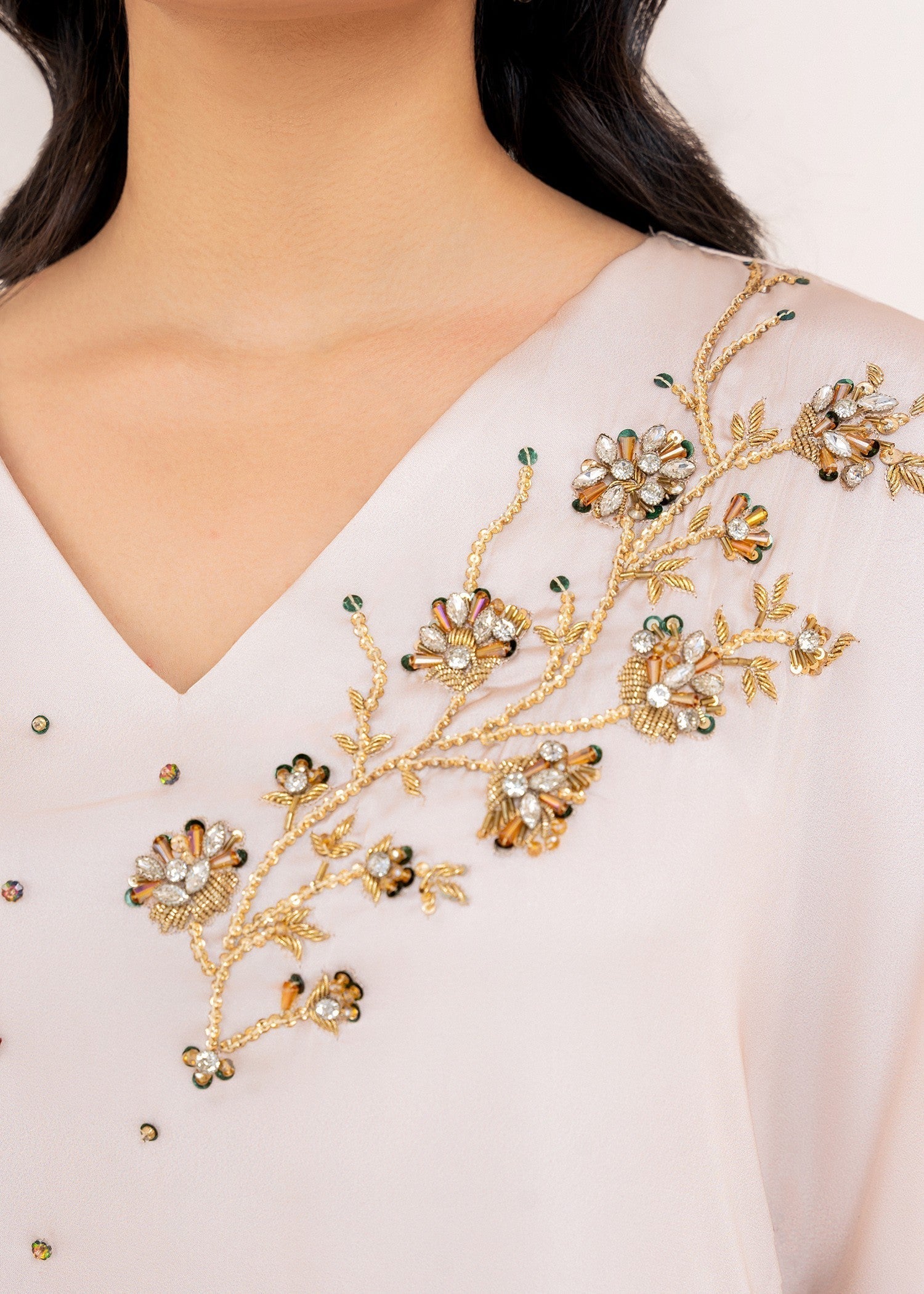 Stitch Vibes Serene Ivory Kaftan Women 1pcs