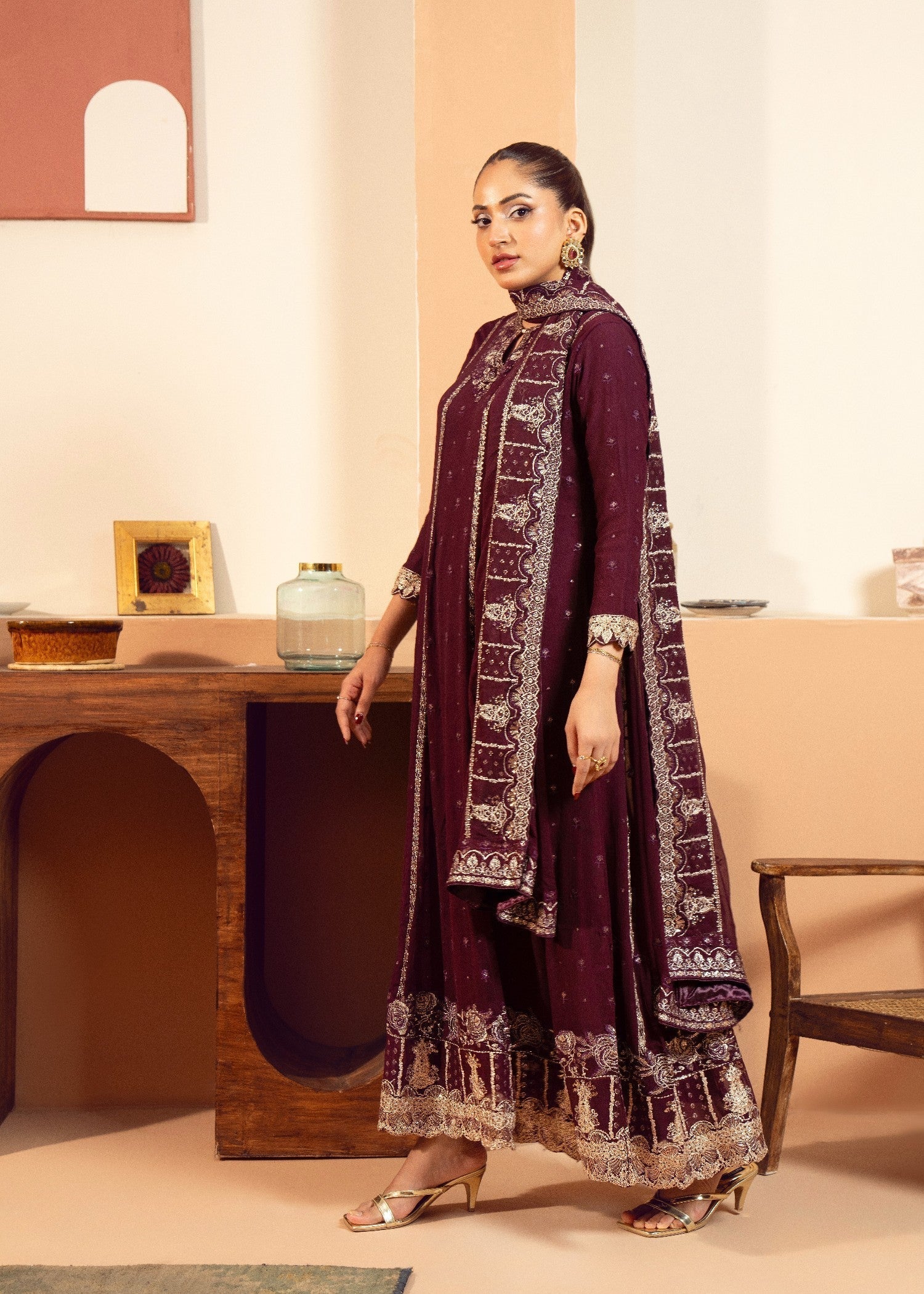 Kaamdar By Nofl Farooq Aftab Women 3pcs