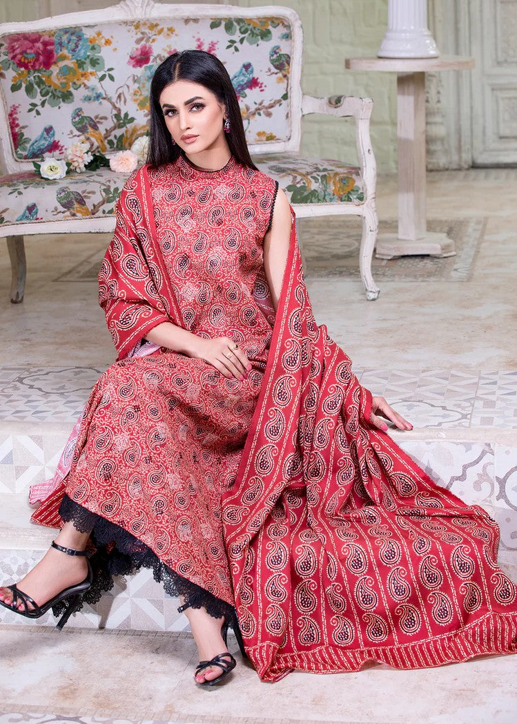 Mehryam Collection Ziba Khaddar Embroidered Pishwas Women 3pcs