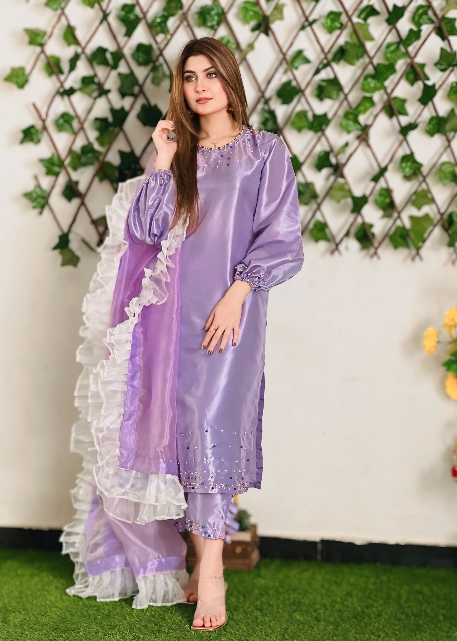 Anabiya pearl lavender Women 3pcs