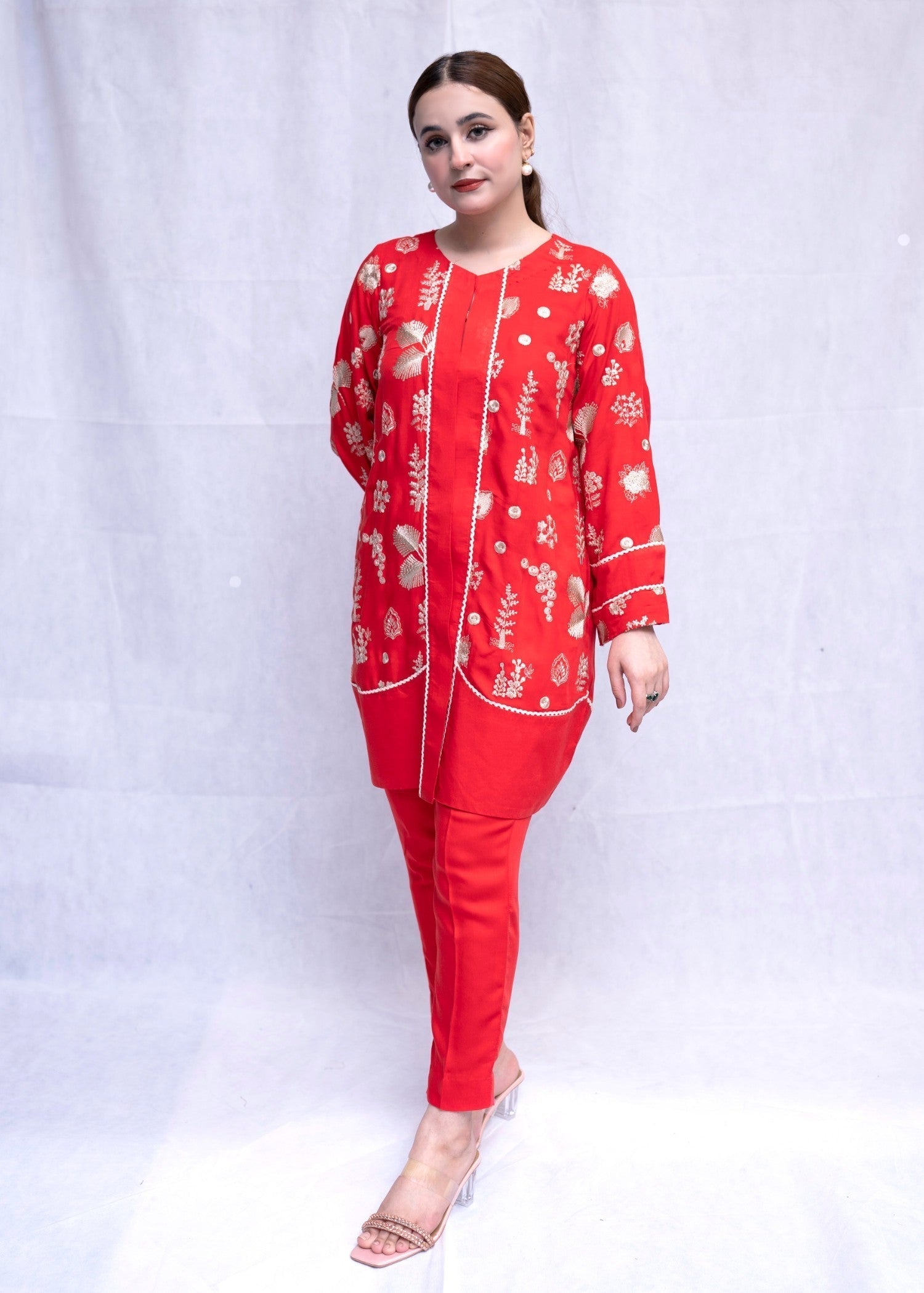 Aunzoye Scarlet Elegance Women 2pcs