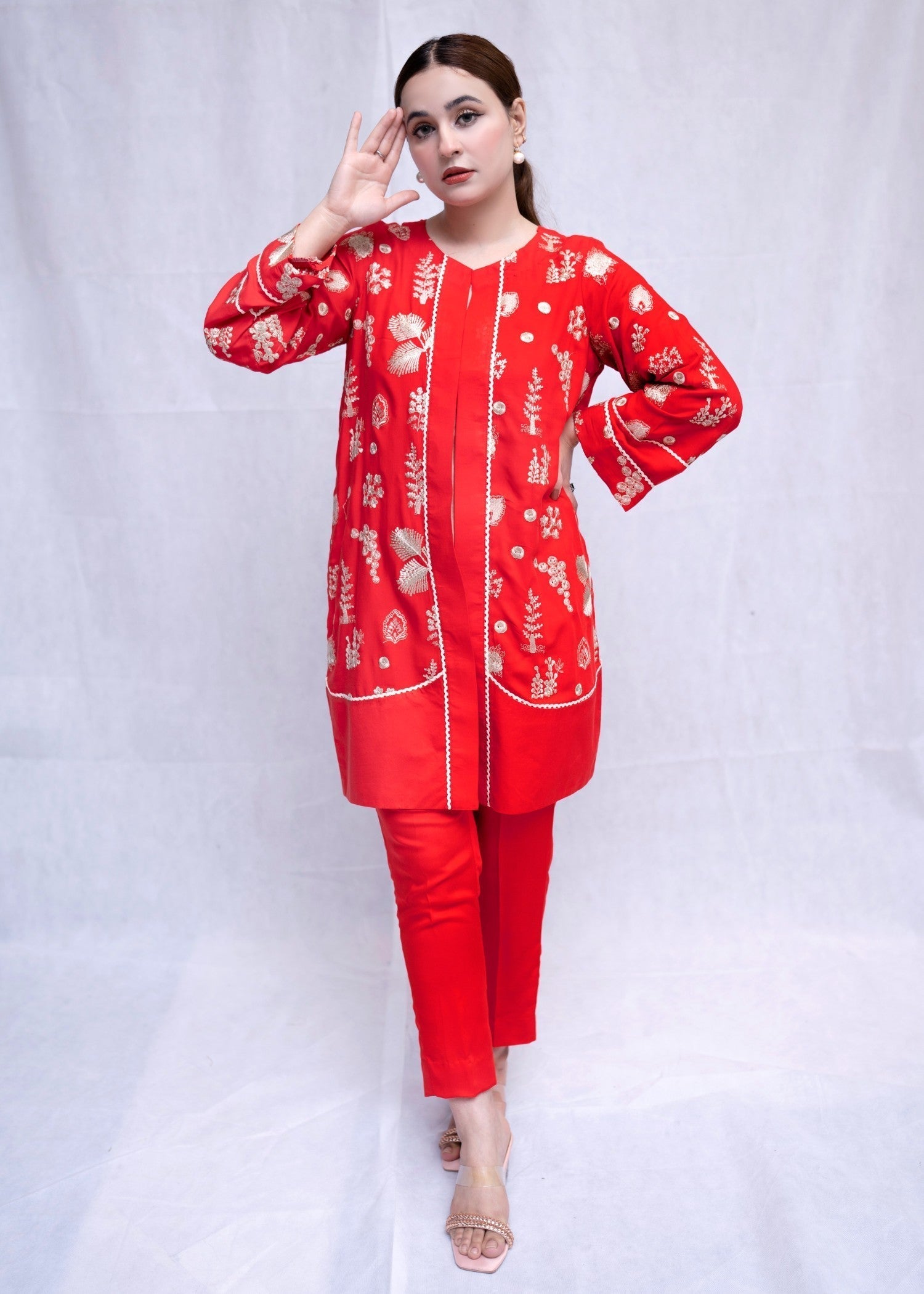 Aunzoye Scarlet Elegance Women 2pcs