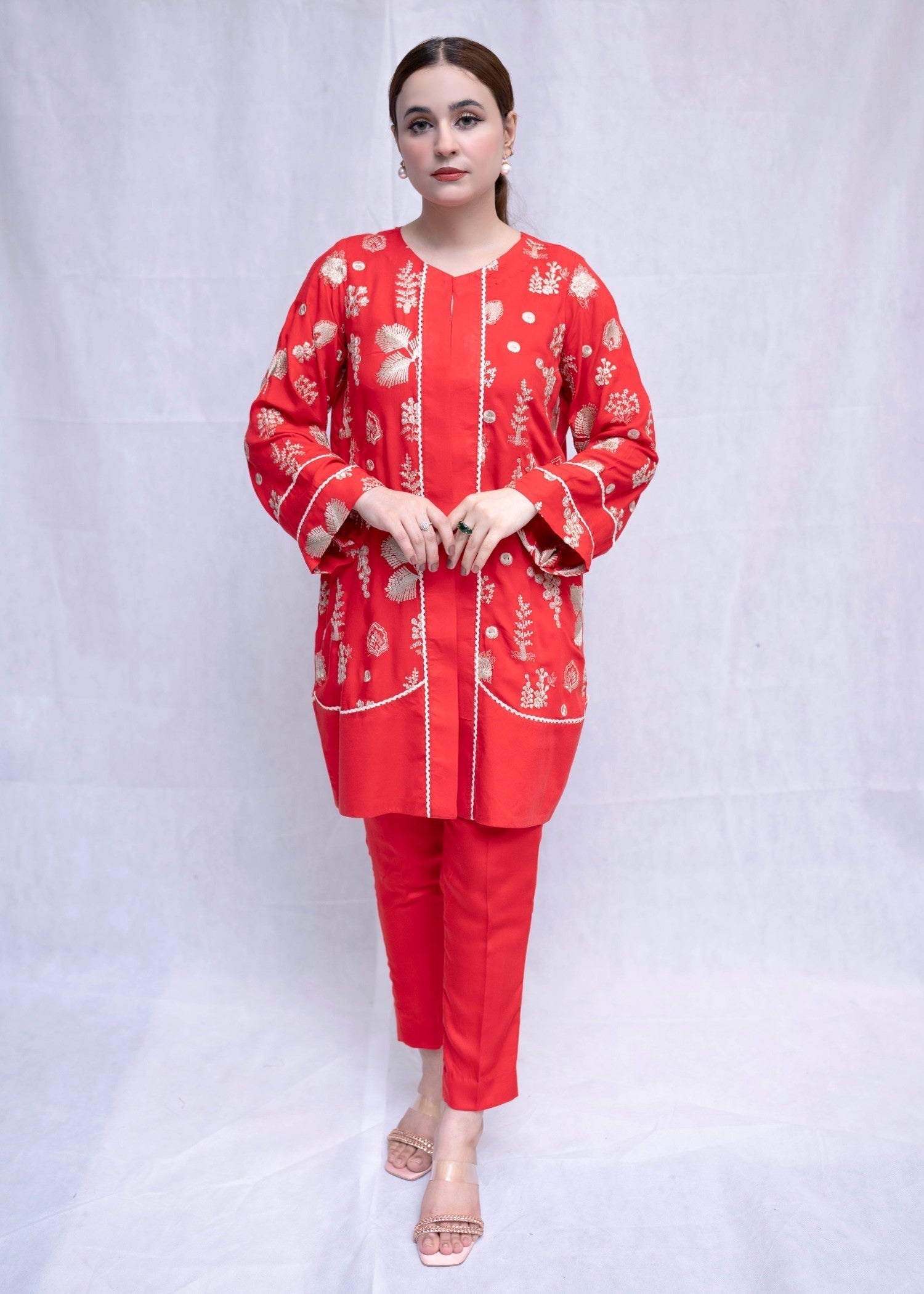 Aunzoye Scarlet Elegance Women 2pcs