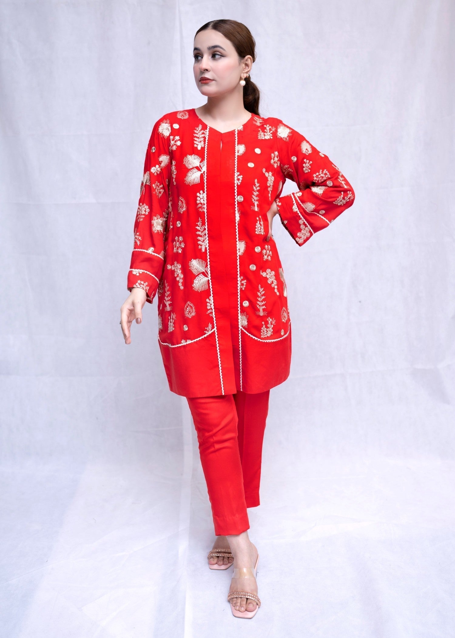 Aunzoye Scarlet Elegance Women 2pcs