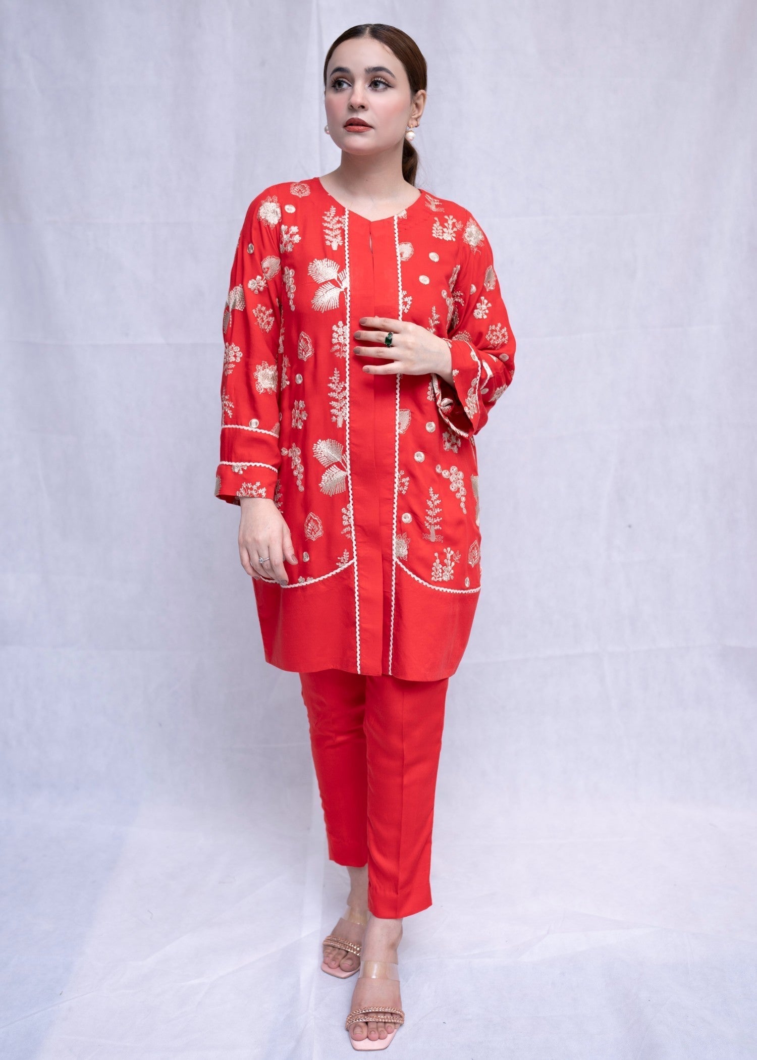 Aunzoye Scarlet Elegance Women 2pcs