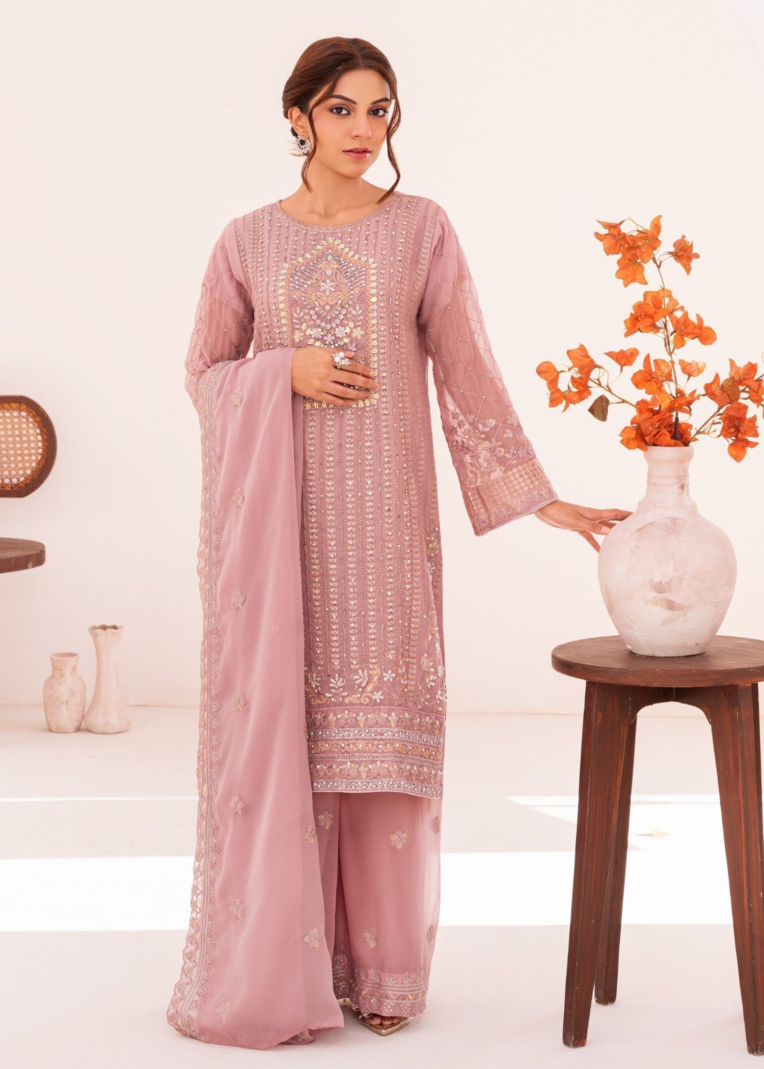 Four Season Boutique MAH E MEER ROSEPINK Women 3pcs