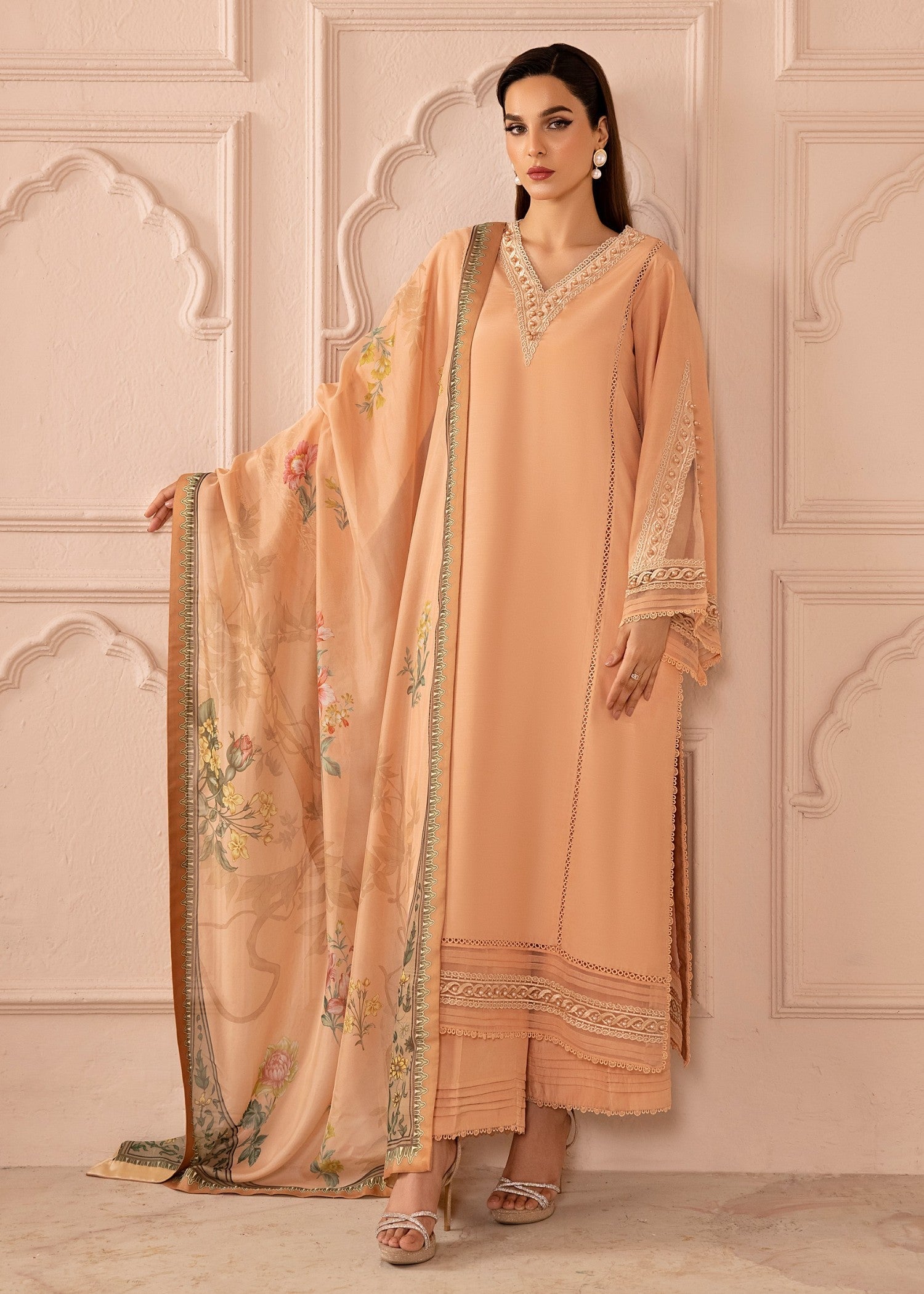 Tessa Peach Delight | | Ready to Wear Women 3pcs