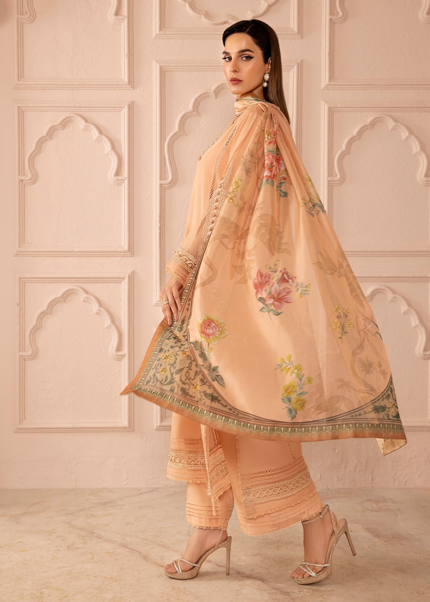 Tessa Peach Delight | | Ready to Wear Women 3pcs