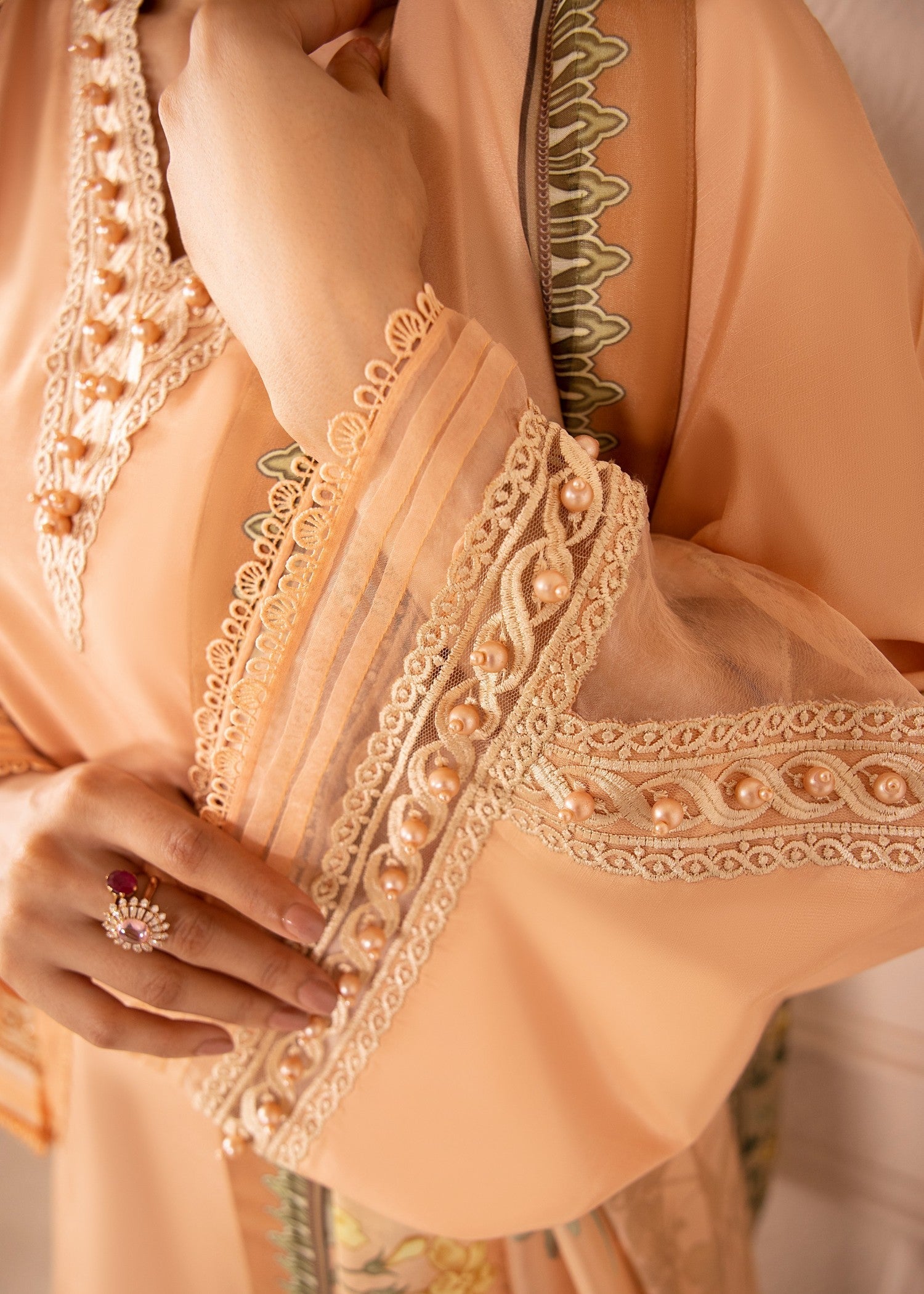 Tessa Peach Delight | | Ready to Wear Women 3pcs