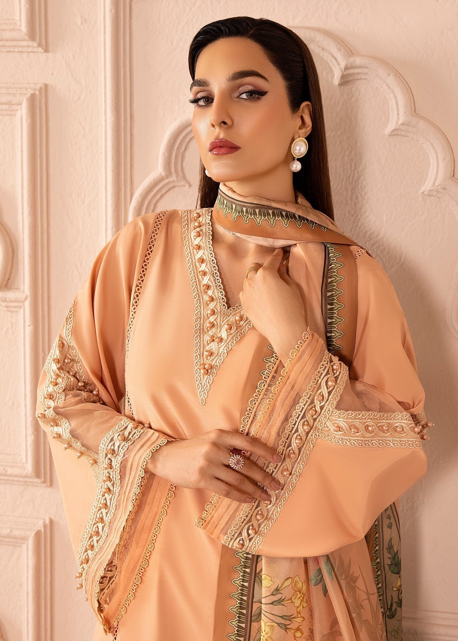 Tessa Peach Delight | | Ready to Wear Women 3pcs