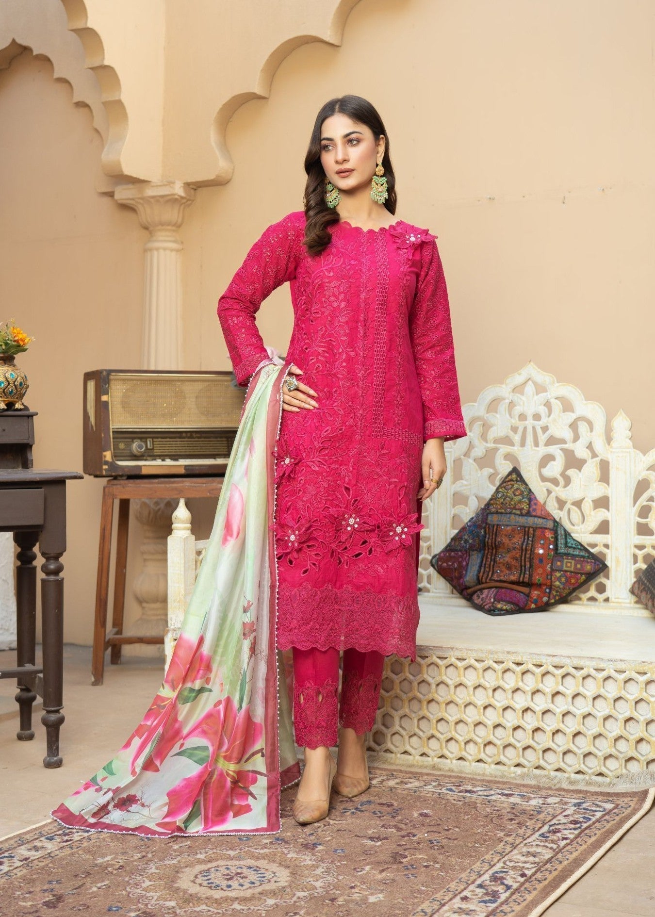 Al-Harir Apparel Mashaal Pink Women 3pcs