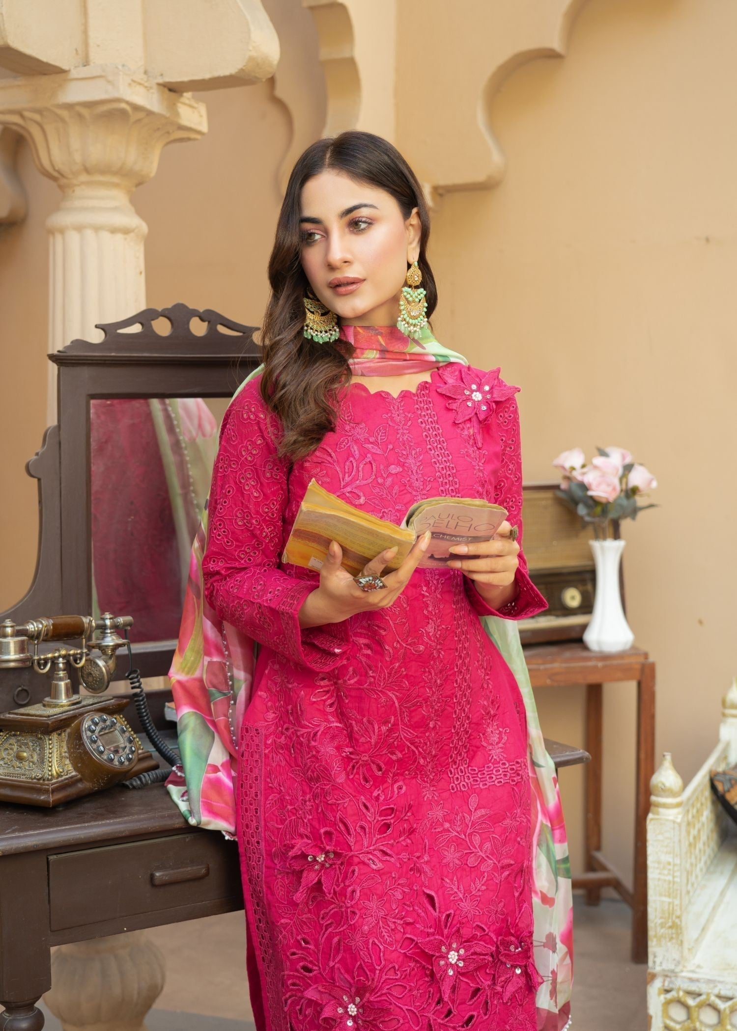 Al-Harir Apparel Mashaal Pink Women 3pcs