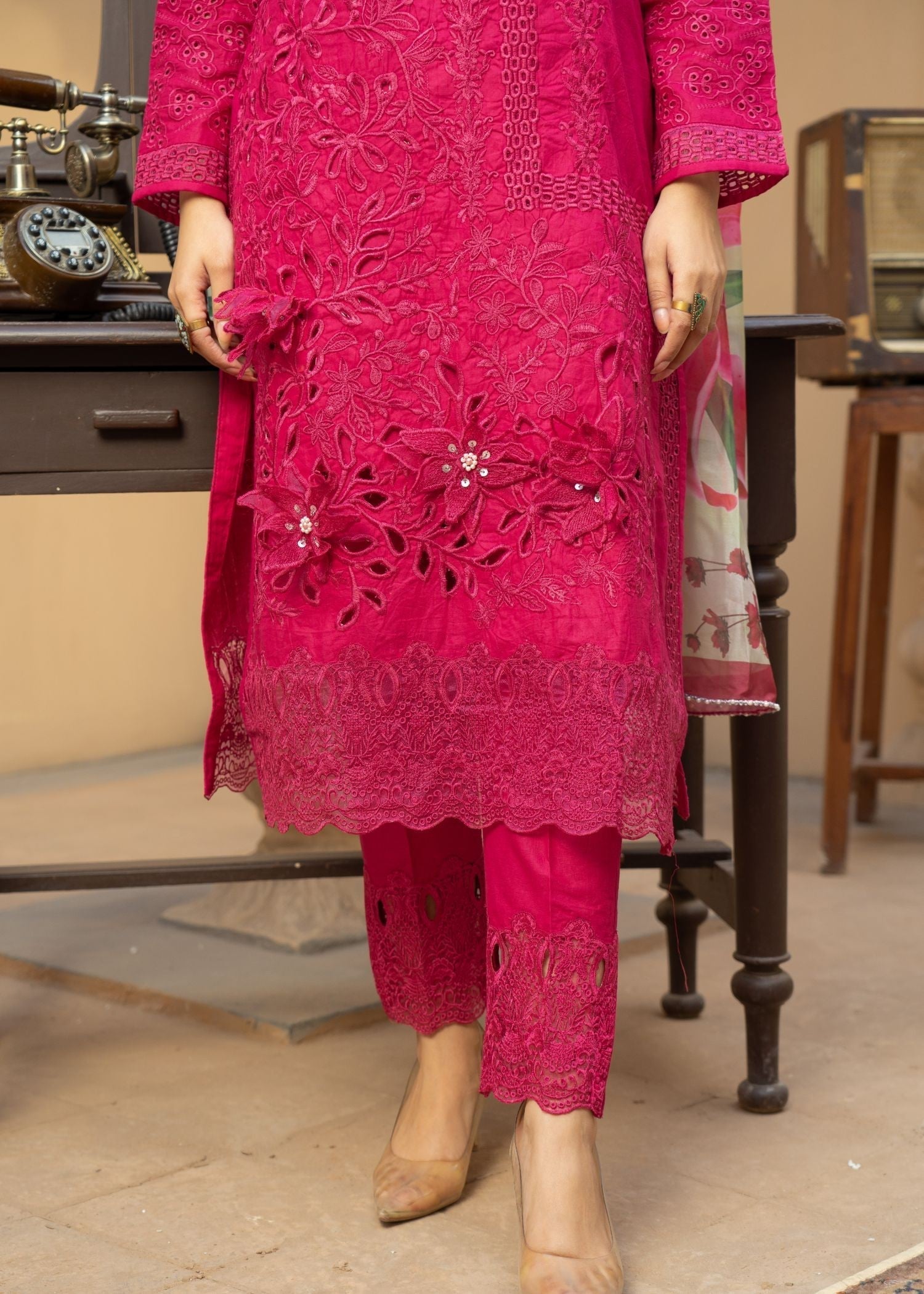 Al-Harir Apparel Mashaal Pink Women 3pcs