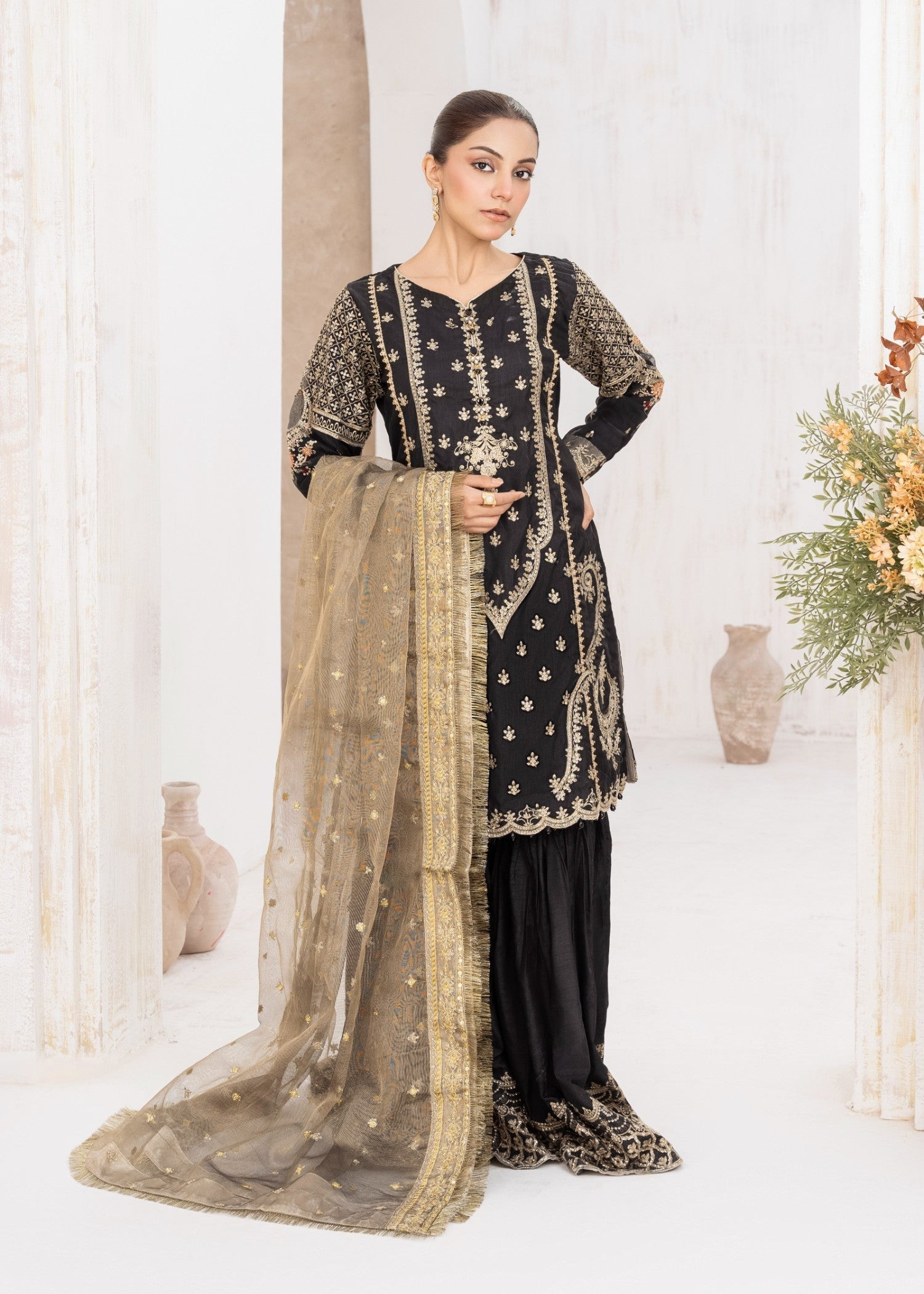 Malhaar MAL AL 4033 BLACK Women 3pcs