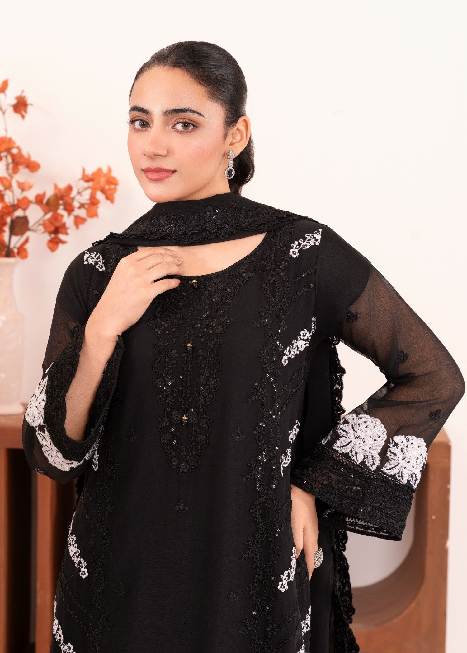 Four Season Boutique SABOOR ALY BLACK Women 3pcs