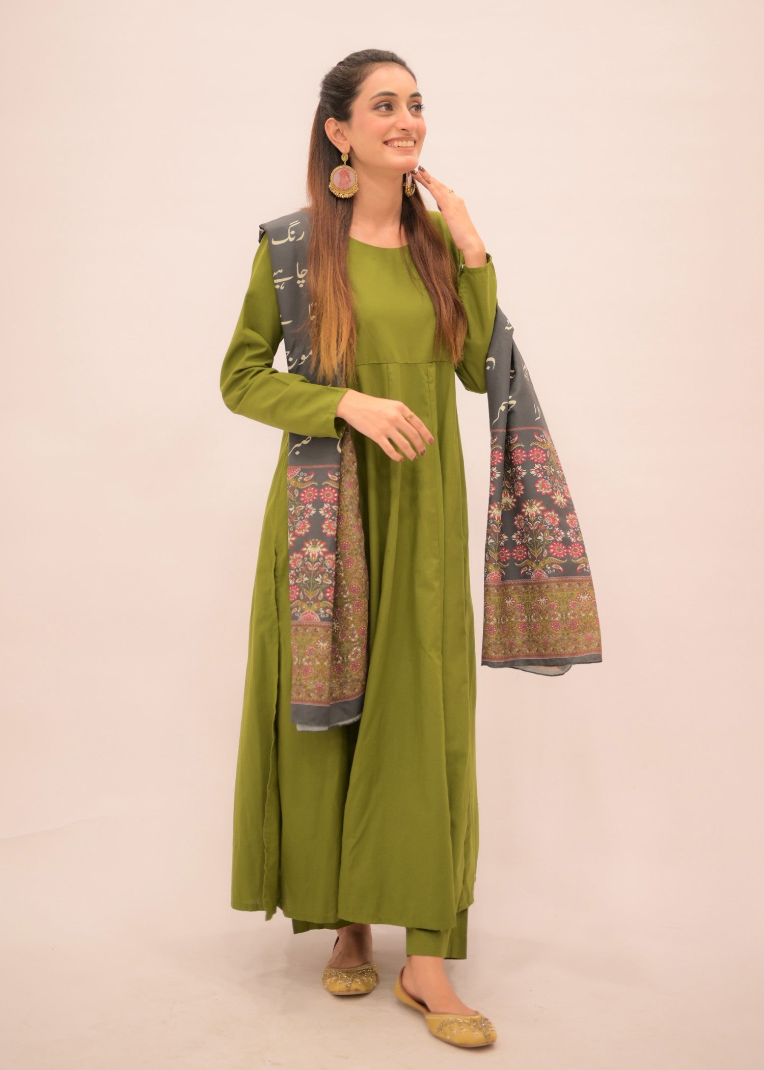 Tng (The Next Generation) Nyra | Kalidaar | |Green Women 2pcs