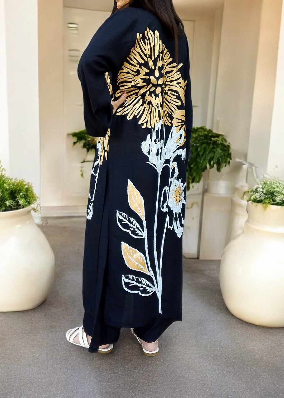 Gulposh Ayzalz (Stitched ) Black Women 2pcs