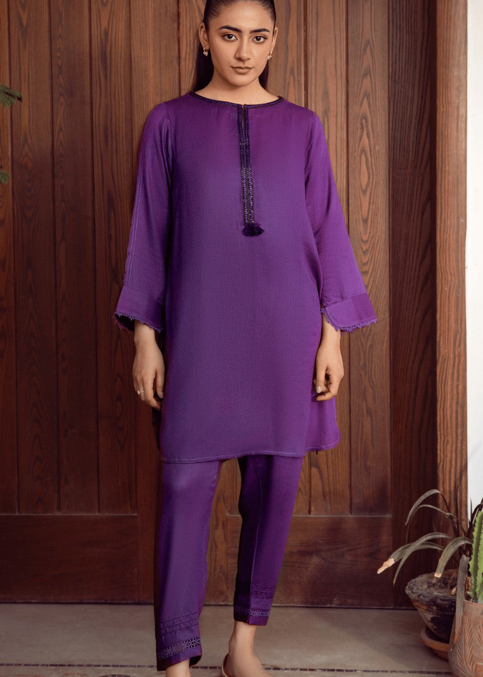 La Rosaa Purple Kaia Women 2pcs