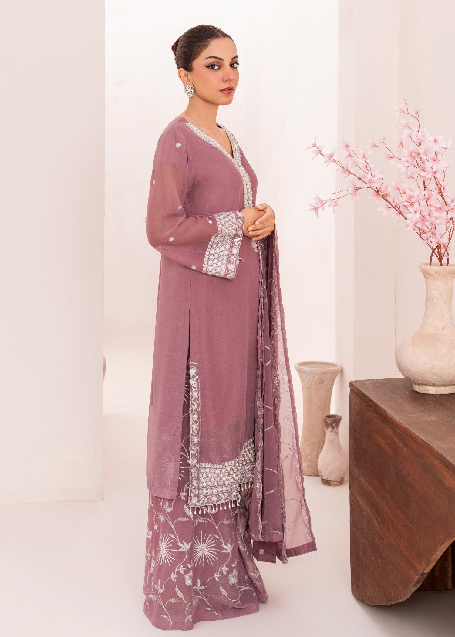 Four Season Boutique LACHA SILVER LAVENDOR Women 3pcs