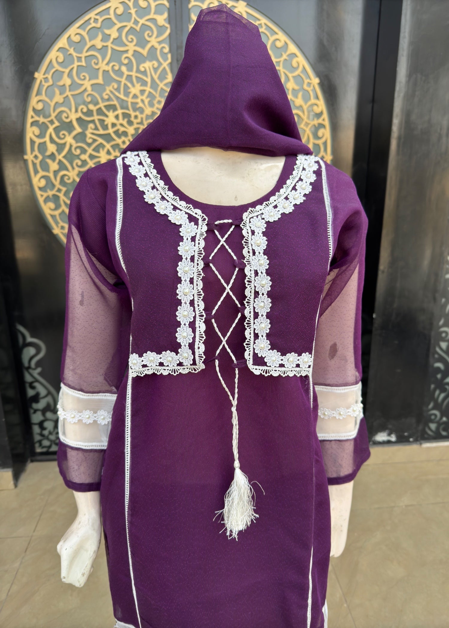 Noir Stitched Purple 40 Women 3pcs