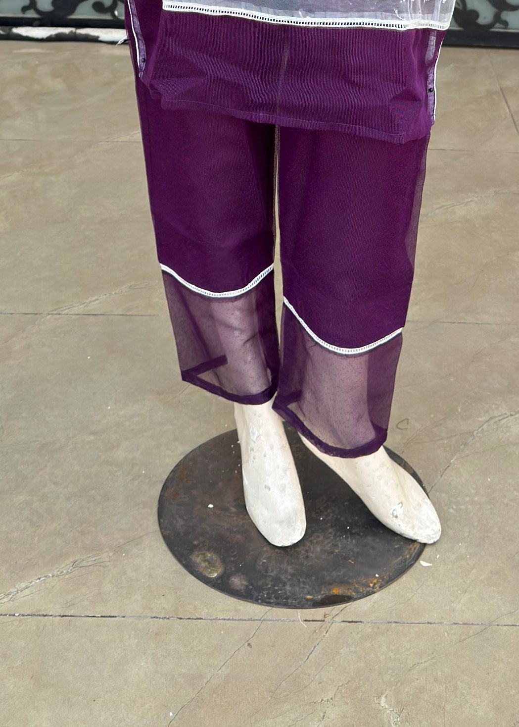 Noir Stitched Purple 40 Women 3pcs