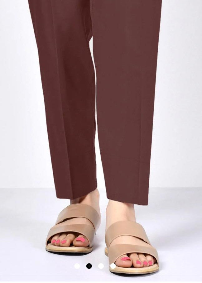 Rangeenz PLAIN TROUSER MEHROON MIDR Women 1pcs