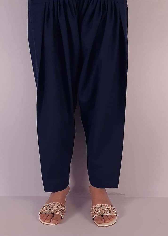 Zardi Plain Shalwar Cotton Navy ZSL01 Women 1pcs