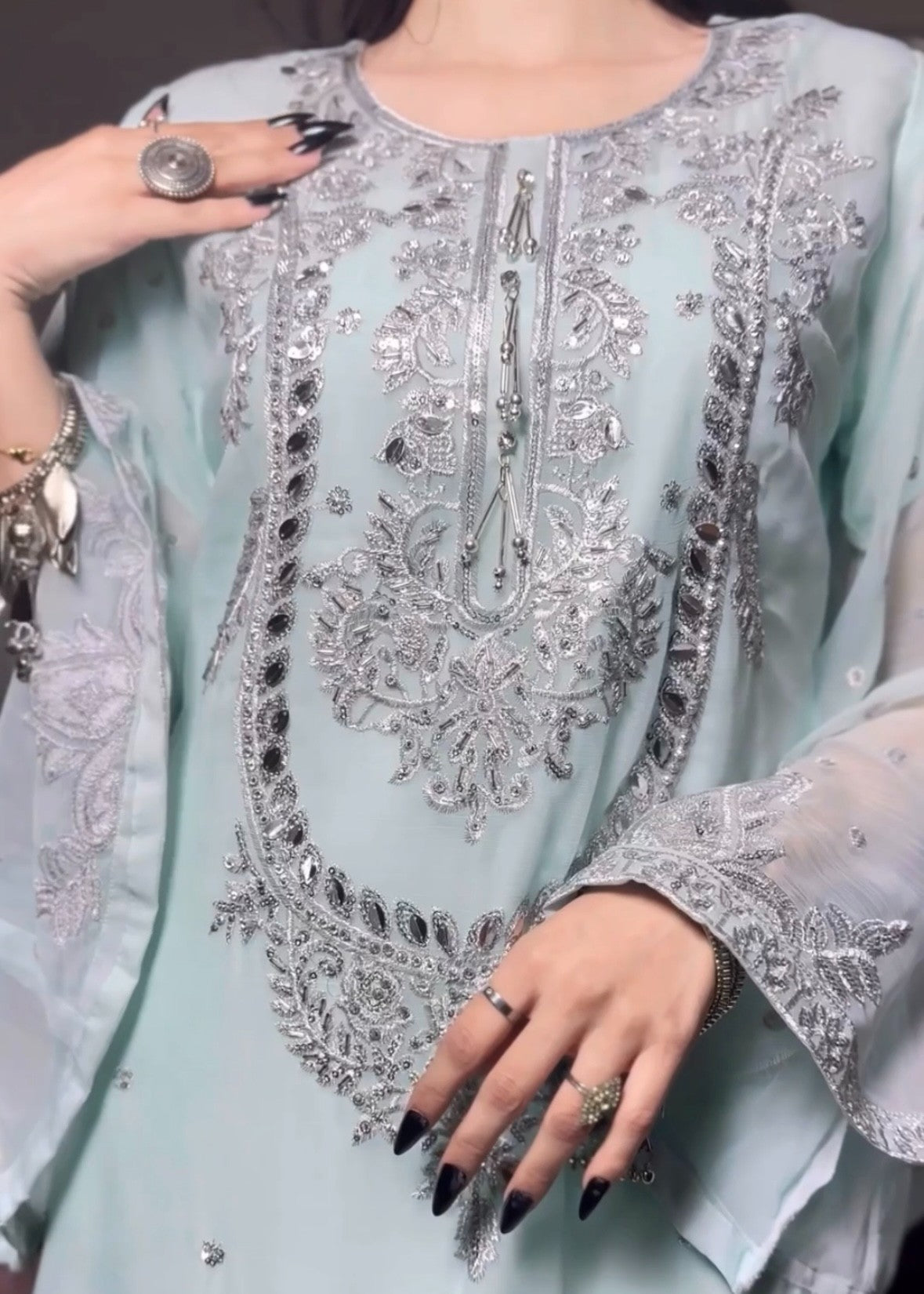 Four Season Boutique MIRHA LACHA ICEBLUE Women 3pcs