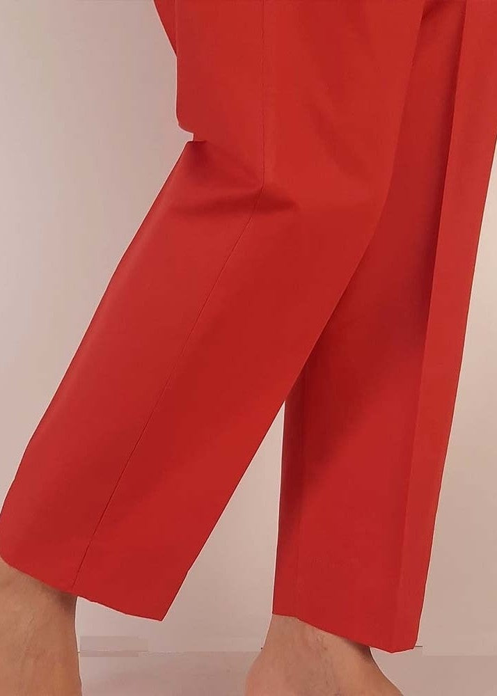 Zardi Women Cotton Trouser Red ZT116 Women 1pcs