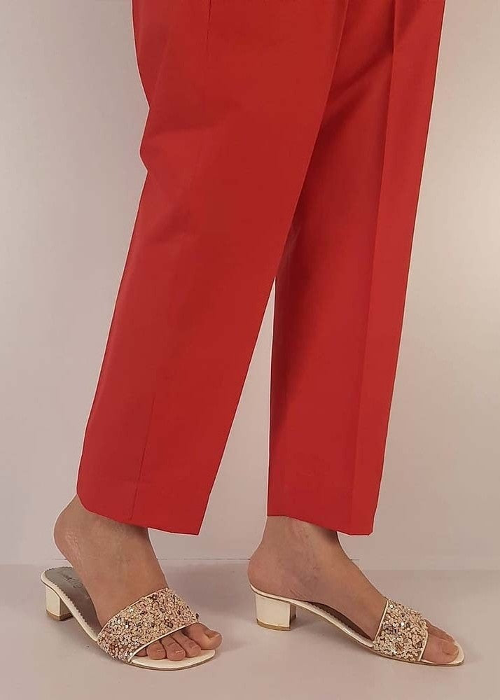 Zardi Women Cotton Trouser Red ZT116 Women 1pcs