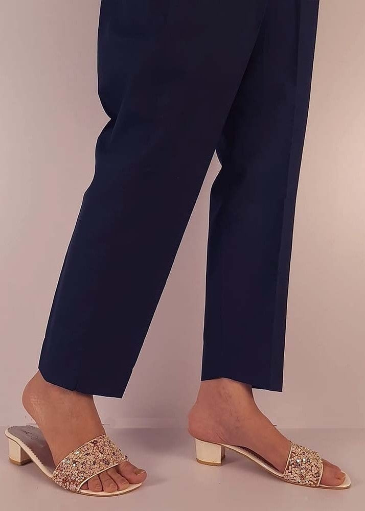 Zardi Women Cotton Trouser Navy ZT116 Women 1pcs