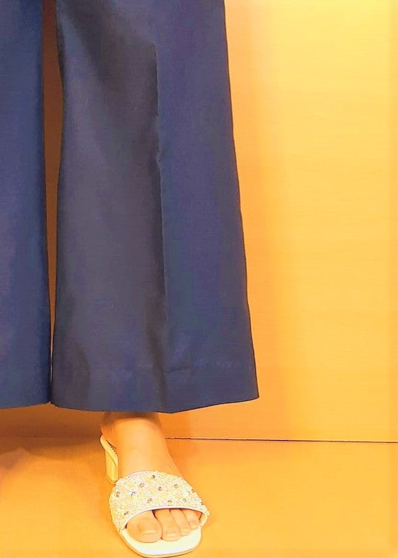 Zardi Navy Cotton Palazzo ZT209 Women 1pcs