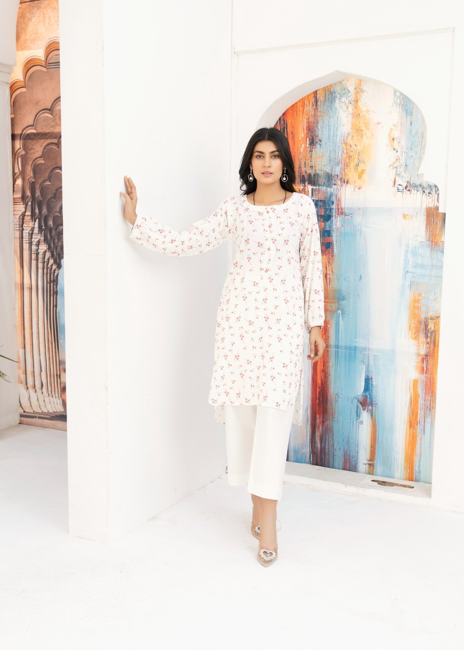Kalamkari Printed Kurta Set Women 2pcs