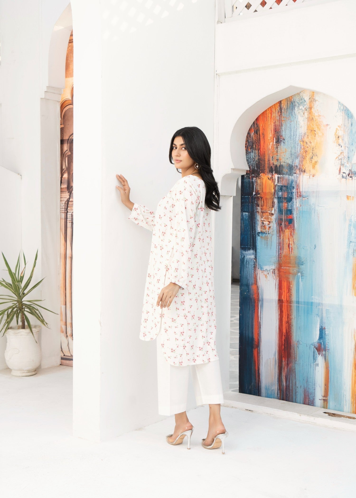 Kalamkari Printed Kurta Set Women 2pcs