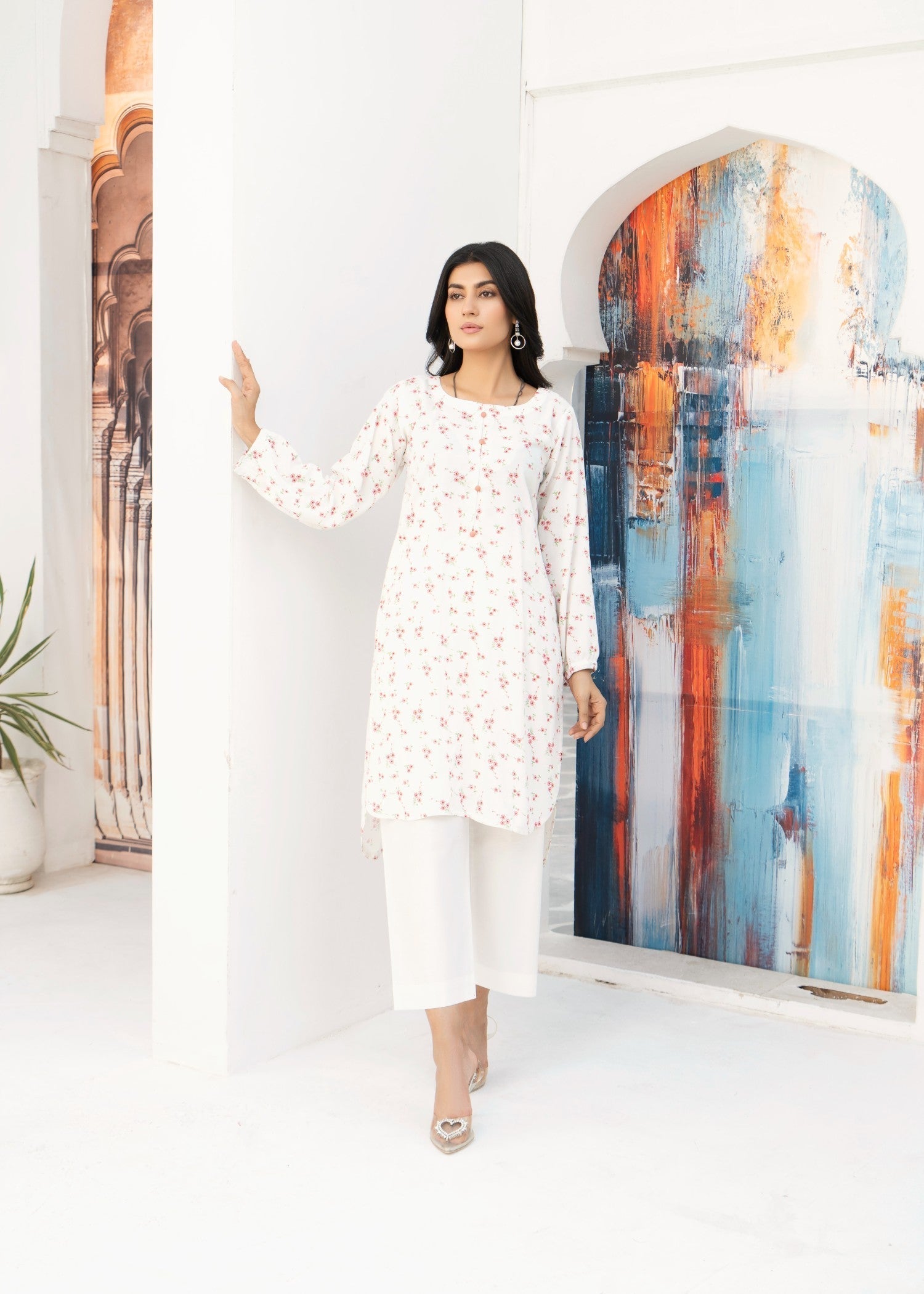 Kalamkari Printed Kurta Set Women 2pcs