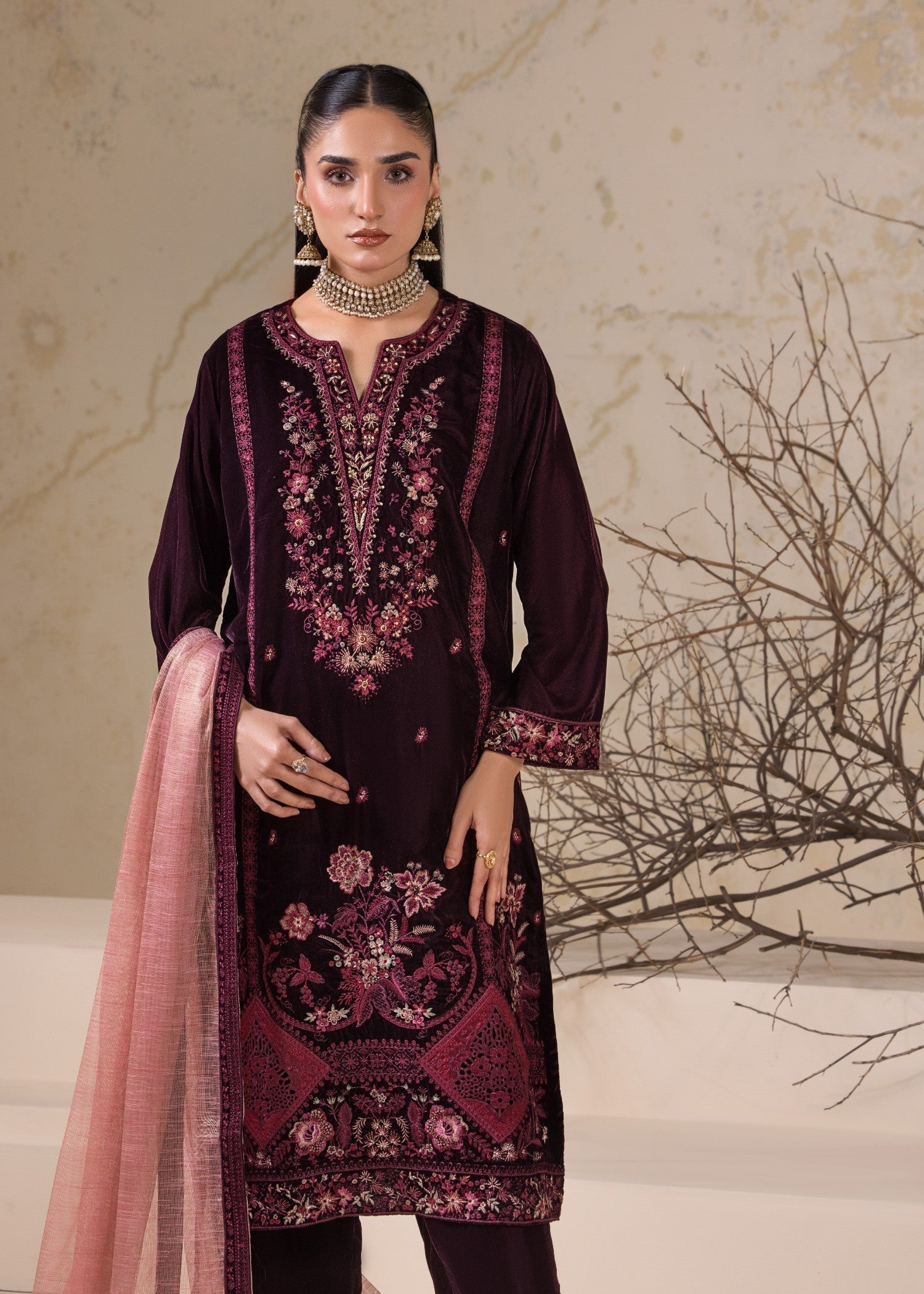 Bin Tayyab Embroidered Velvet BT 3975 Women 3pcs