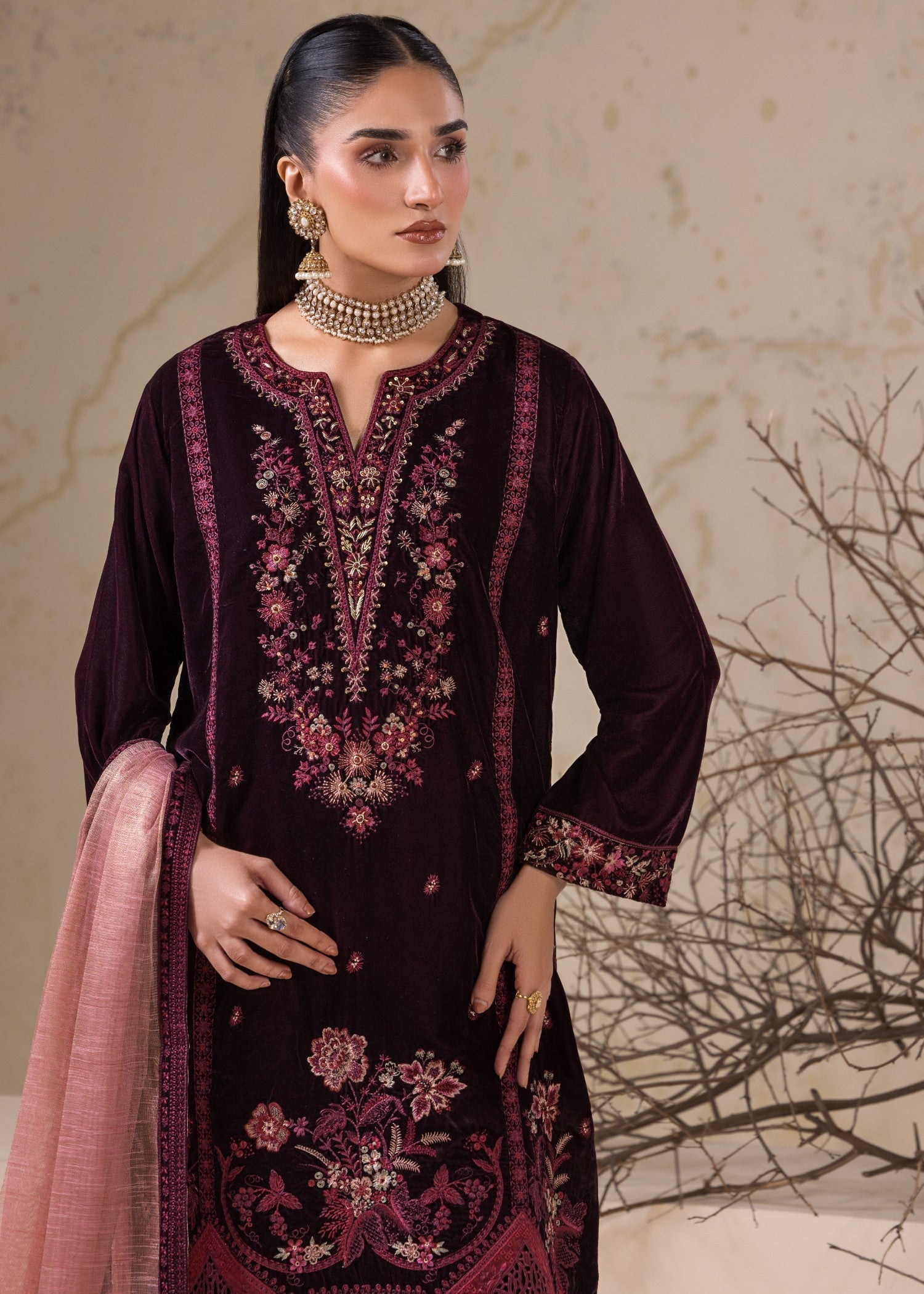 Bin Tayyab Embroidered Velvet BT 3975 Women 3pcs