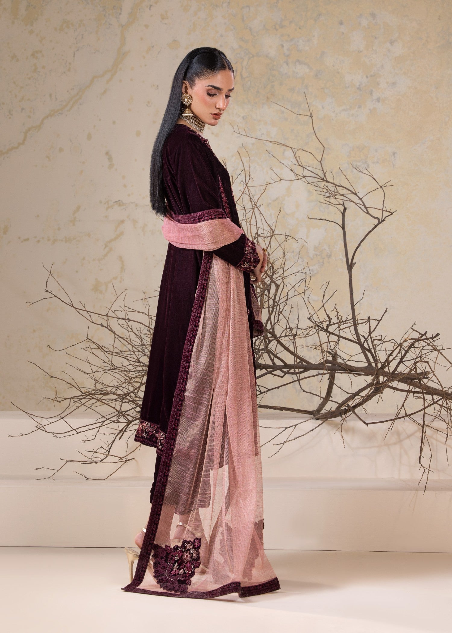 Bin Tayyab Embroidered Velvet BT 3975 Women 3pcs